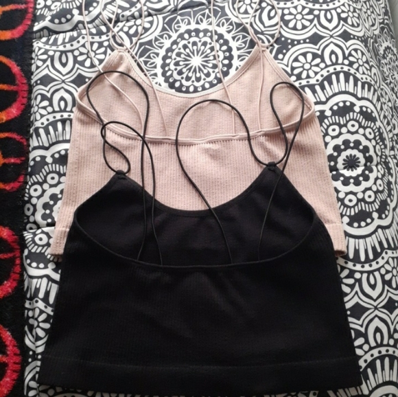 2 Ribbed Bralettes - Picture 2 of 5